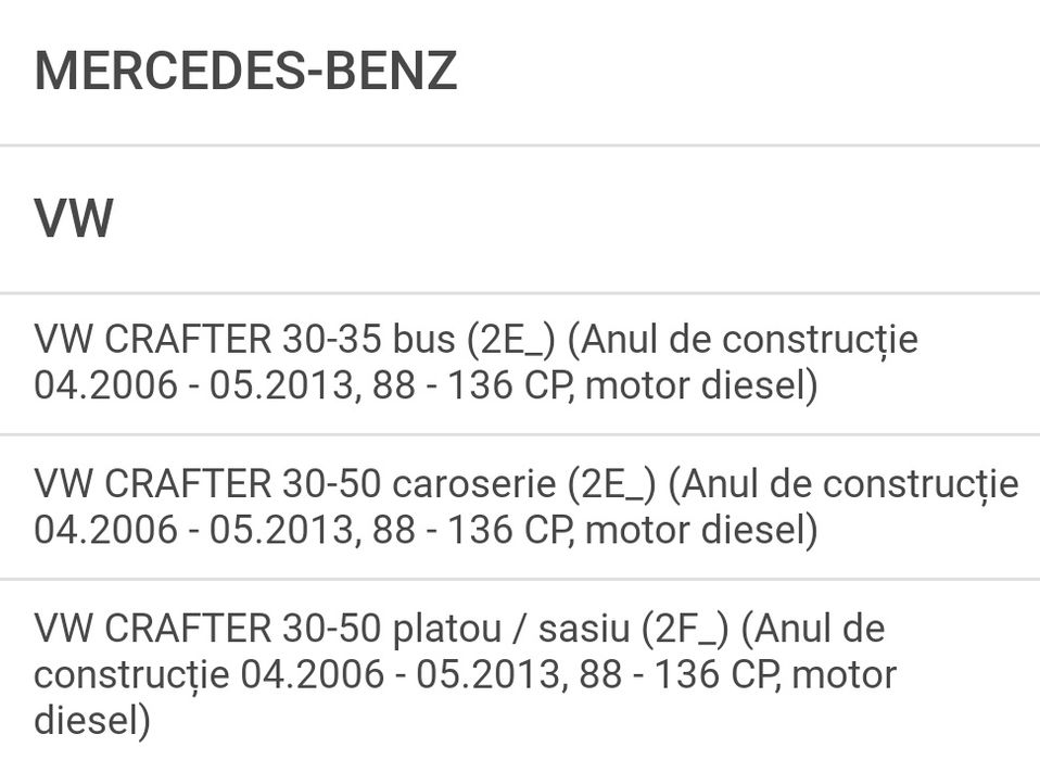 Chit Ambreaj Sprinter  Crafter  Vito NOU  ORIGINAL MERCEDES ÎN OFERTĂ