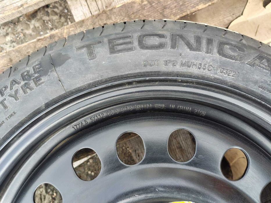 125/80/17 резервна джанта Патерица 5х112 Mercedes A B C Class Audi A3 A4 A5 BMW 1 2 3 Серия MINI Clubman