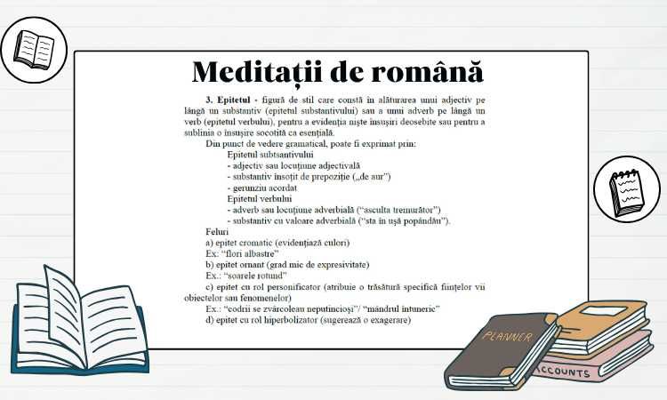 Meditații la Română pentru examene (E.N., BAC, Admitere Facultate)