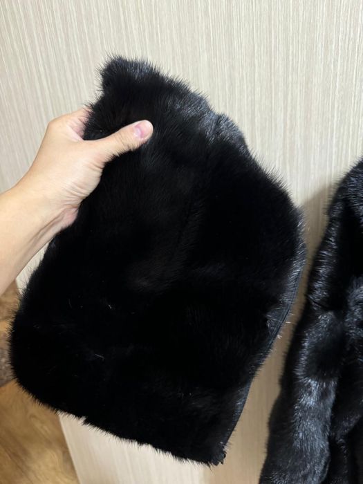 Шуба норковая в чёрном цвете