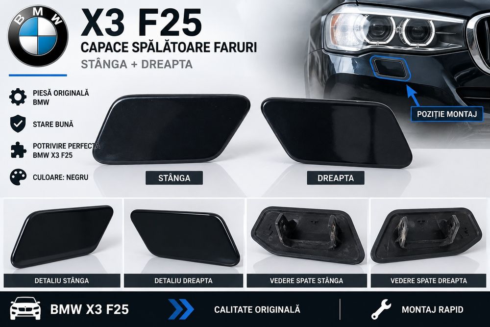 Capace spalatoare faruri BMW X3 F25 stanga dreapta