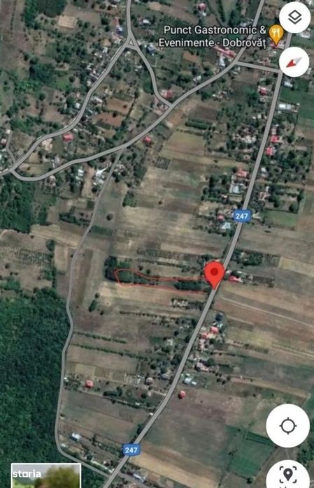 Teren în Dobrovăț – 5.370 m² - deschidere 21,6 m la drumul principal