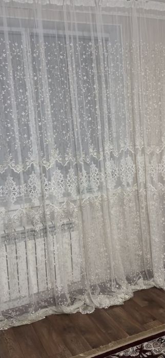 Тюль в хорошем состоянии 3/ 4 м