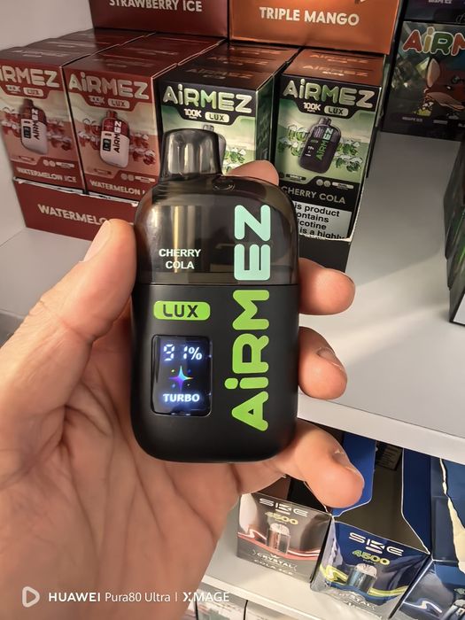 Vape 100.000 Puffs Airmez Lux Mod Turbo Reincarcabil