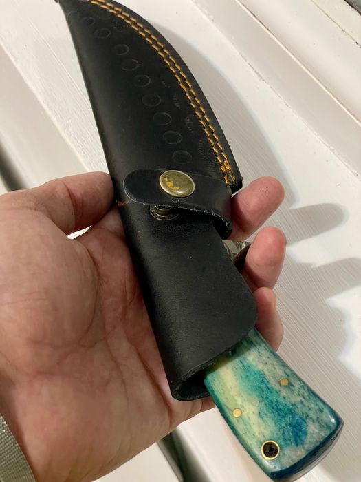 Нож от много слоеве метал Дамаск / Мокуме Гане