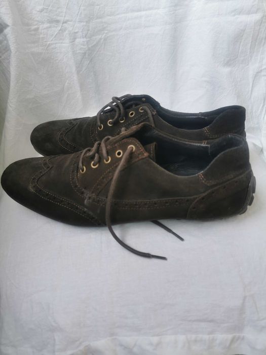Pantofi CasualWear mar.43 piele naturala Nabuc ,pentru barbati