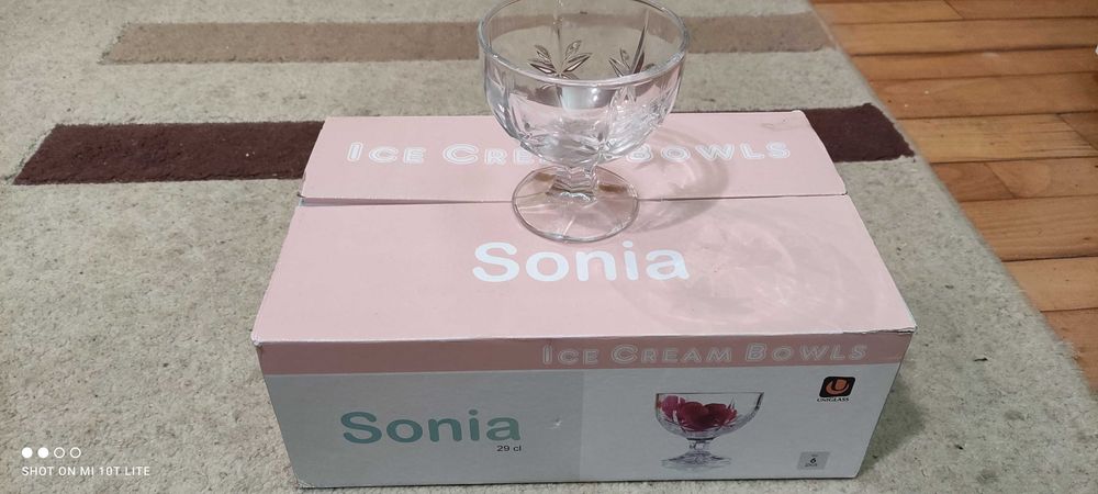 Кристални купи за сладолед 6 бр.