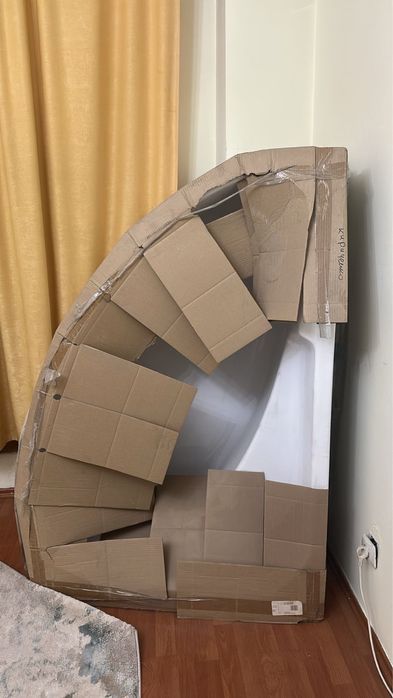 Ванна угловая 150х100 Santek правая