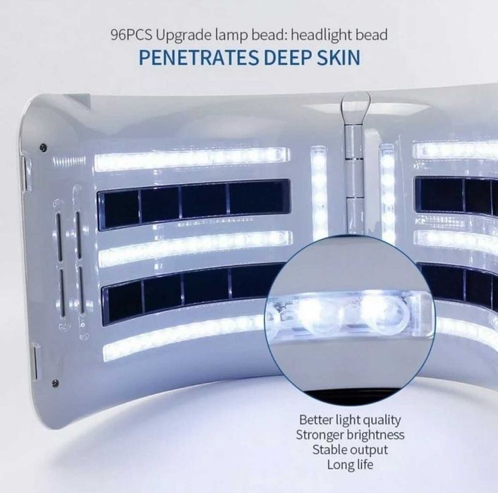 Mască facială ForeverLily încălzire,7 culori, PDT, pliabilă, lampă LED