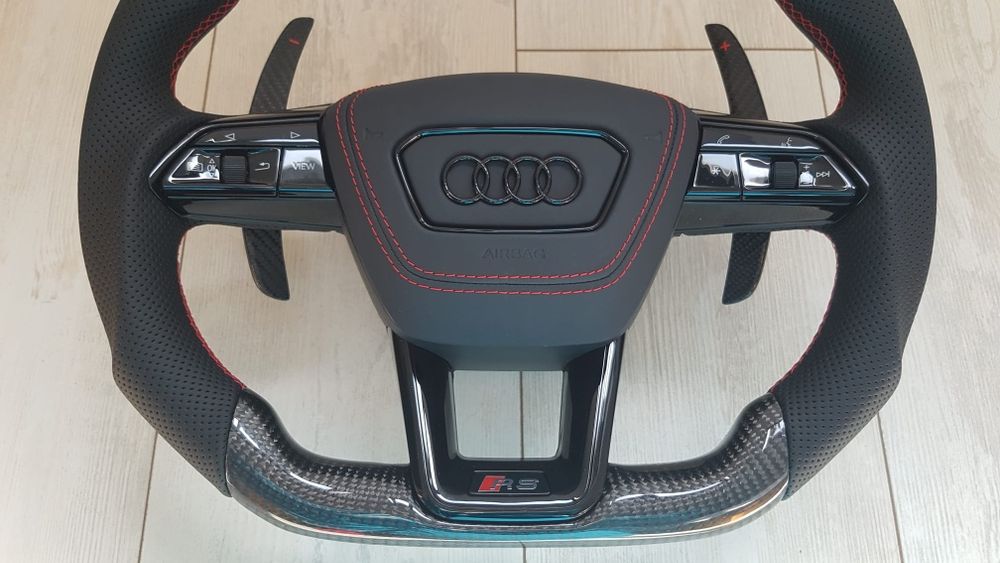 Volan-Audi-RS-Carbon-Retrofit-A3-A4-A5-B8.5-A6-A7-C7-C7.5-Q3-Q5-Q7-Nou