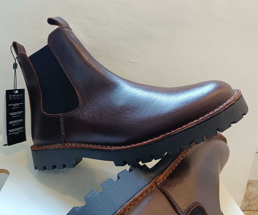 Ghete chelsea 45 premium plain toe Selected NOI piele naturala