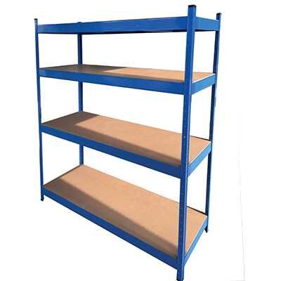 Метален стелаж 200 Х 200 Х 70, 4 РАФТА, 450кг На Рафт, Мдф Рафтове