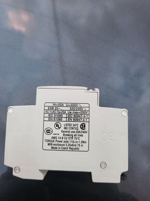 Vand contactor modular ABB esb 20-11 20A