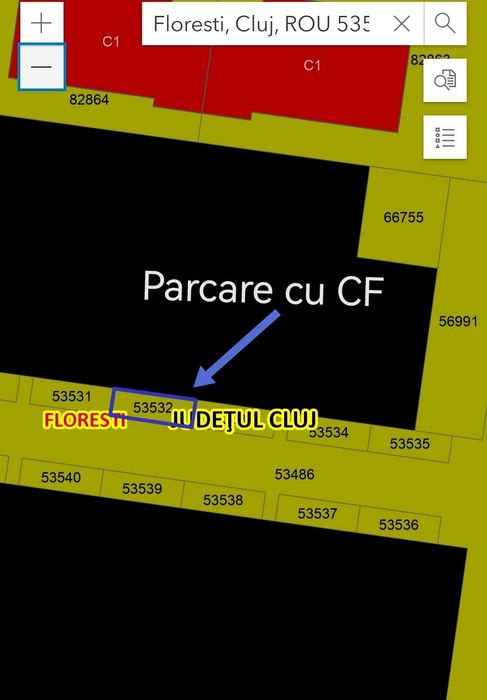 Vând parcare cu CF individual în Floresti, str. Eroilor 240
