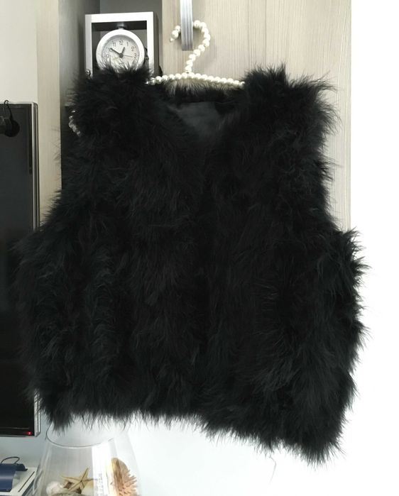 Елек от щраусови пера S/M