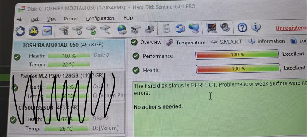 2 Hard Disk-uri 500GB 2.5 inch Toshiba