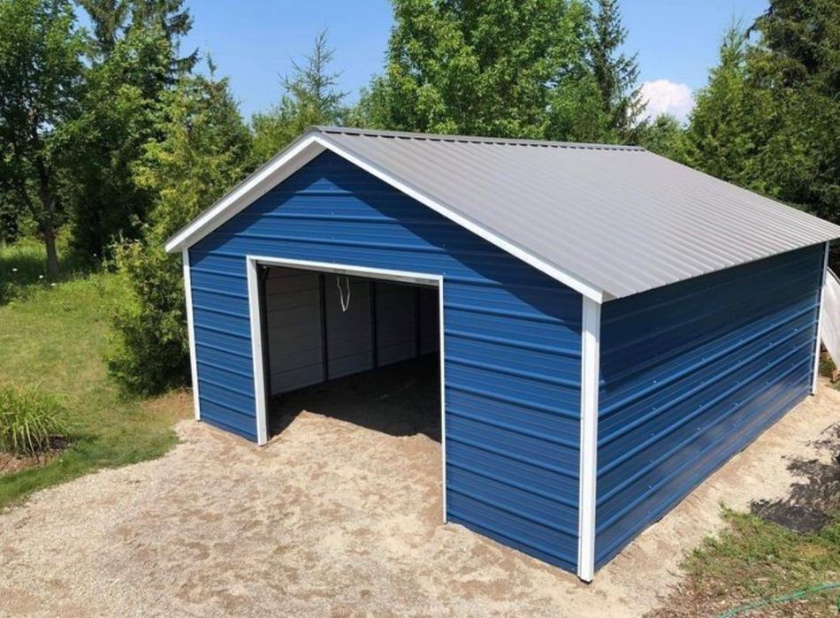 Vând garaj auto pe structura metalica