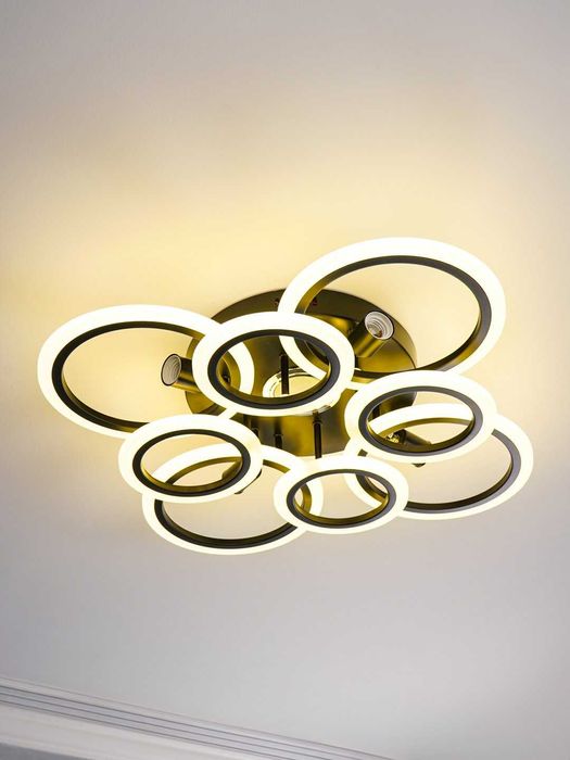 Люстра светодиодная музыкальная,с пультом,3 освещения,для спальни.,зал