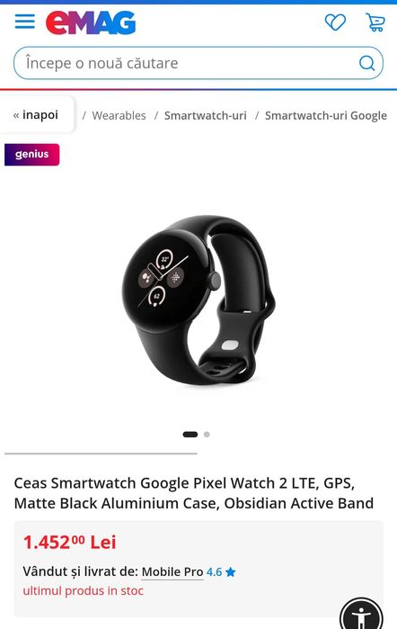 Ceas digital google pixel watch2  NOU