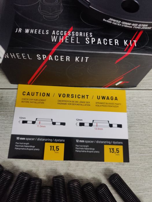 Distantieri 10mm Audi Vw Skoda Seat 5x100/5x112 Japan Racing +prezoane