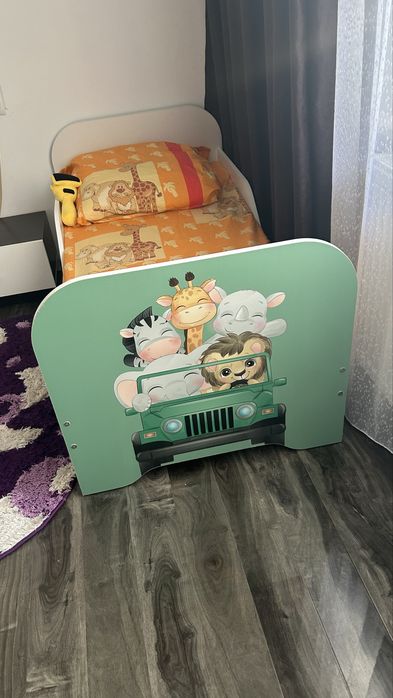 Pat copii 3 ani  + saltea inclusa