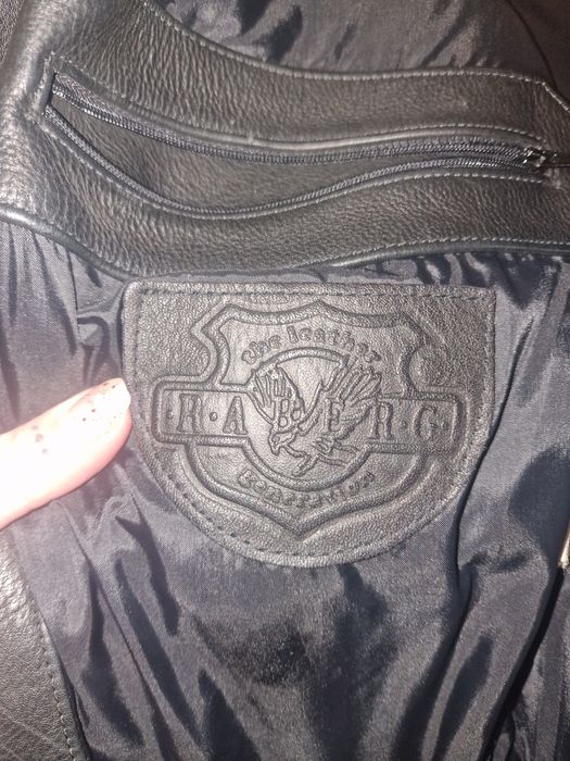 Geaca biker piele naturala 42