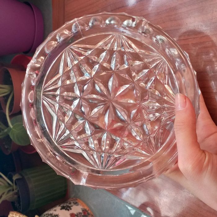 Хрустальная пепельница советская