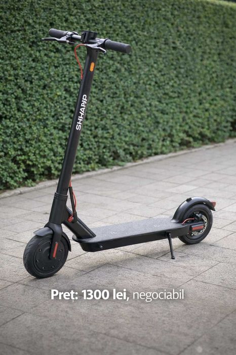 Trotinetă electrică SHARP – pliabilă, suportă 150 kg