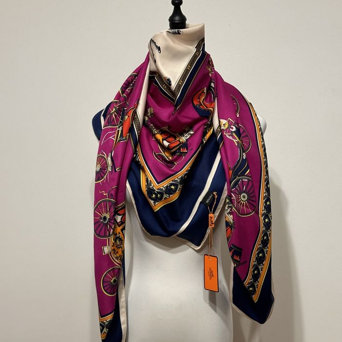 HERMÈS шелковый платок 100% шелк