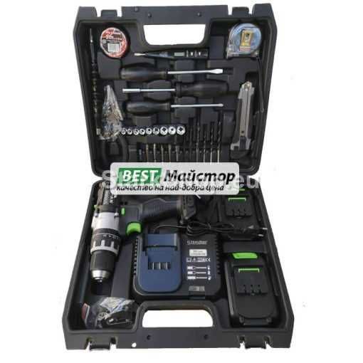 Премиум Кач Акумулаторен Ударен Винтоверт 2 Батерии 36V 8AH + 30 Части