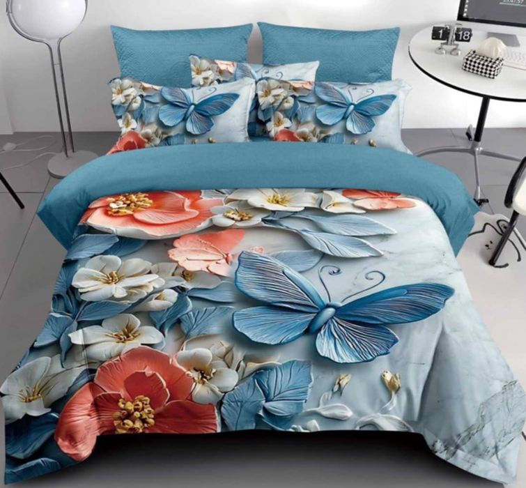 Lenjerie de pat finet 6 piese pentru pat dublu