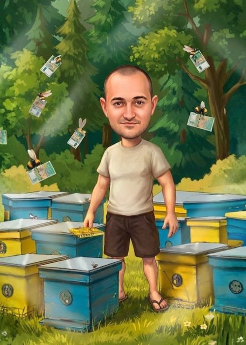 Карикатура по снимка , карикатури + рамка