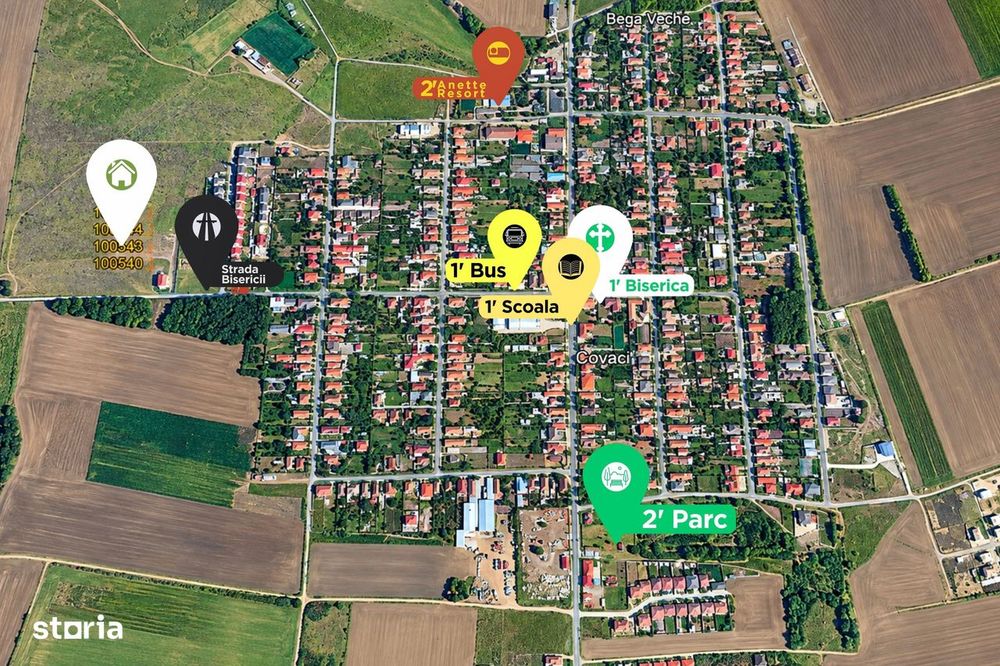 Parcele | Intravilan | 672 MP | Covaci | Comision 0
