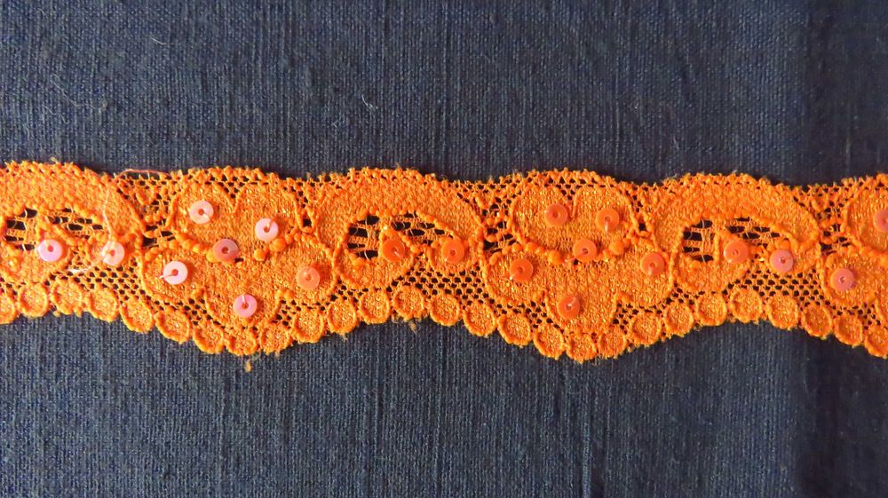 Оранжева Дантела 3,5 см - 30 метра