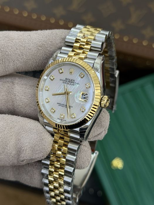Rolex Date-Just 36 Mother of Pearl Dial ETA 3235