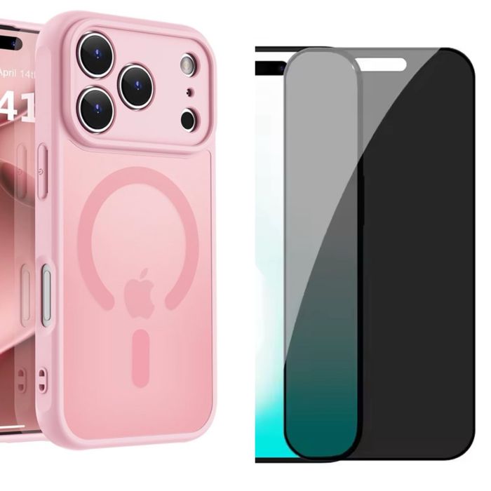 Iphone 17 AIR PRO MAX Husa Magnetica Full + Folie Sticla Safe Fit