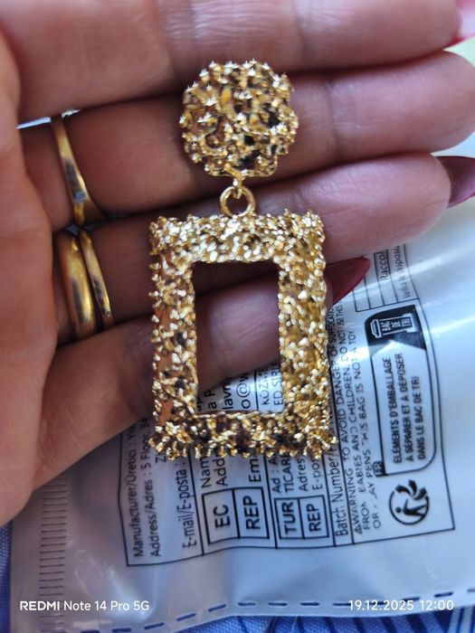 Дамски елегантни обеци на винт