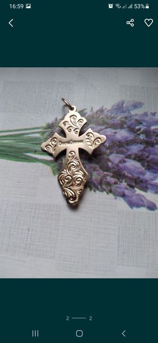 Золотой  крест 585 проба 2.28 гр размер 3.5 ×2.5