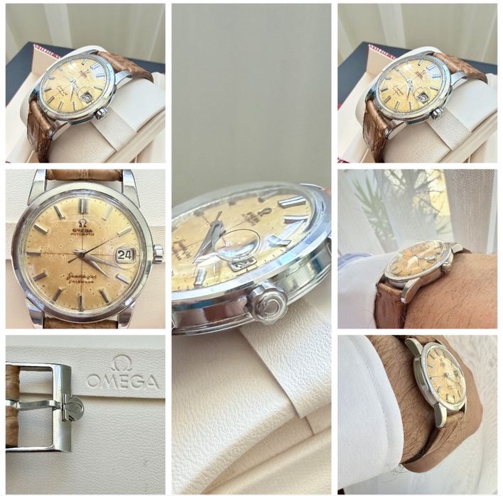 Ceas OMEGA Seamaster Calendar - Model Rar Cadran Tropical Crosshair-Calut Mare– CAL. 503 – Anul 1959