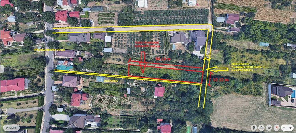 Teren de vanzare Str. Negru Voda ( Direct proprietar )