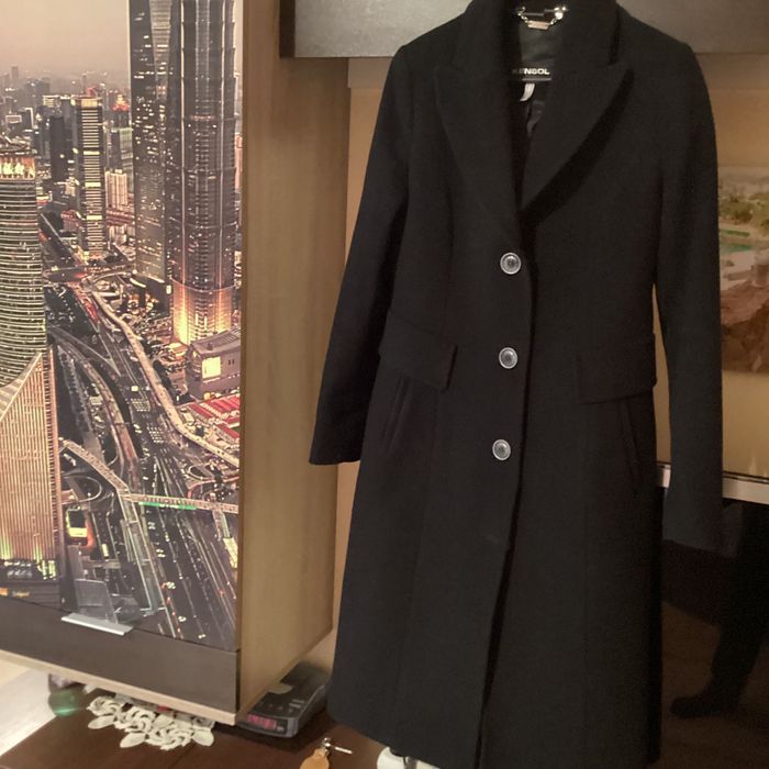 KENZOL Дамско черно палто 40 размер