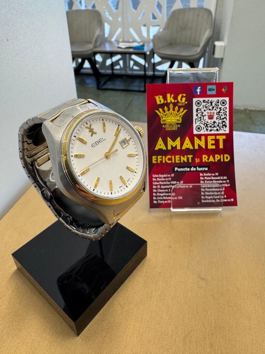 Ceas Ebel otel cu aur 18K Amanet BKG
