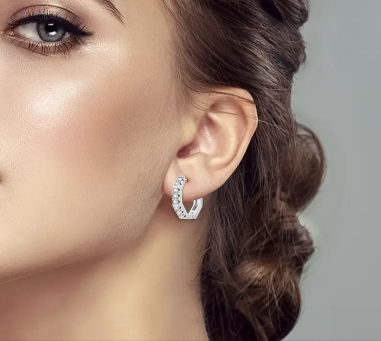 S925 Сребро / Сребърни обеци с цирконий