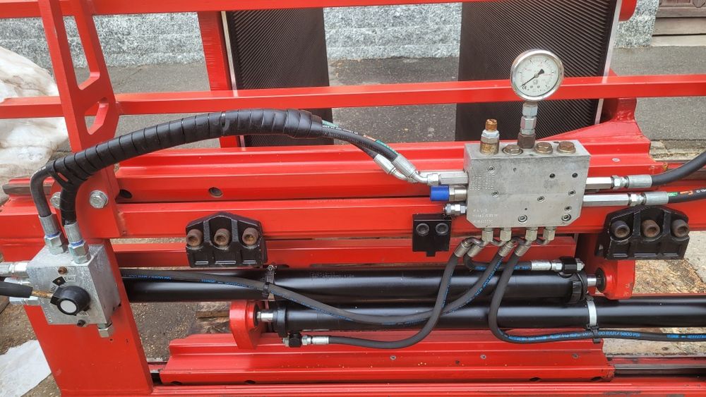 Cleste hidraulic baloti clamp brate atasament presa stivuitor