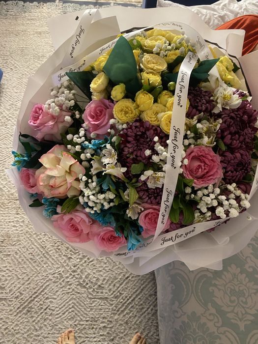 Цветы свежие только получили