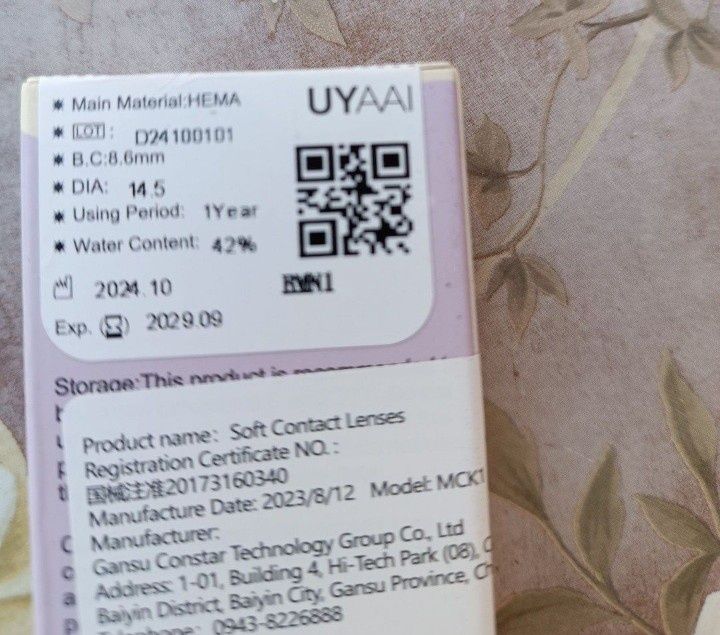 Lentile de contact anuale Red Vampire