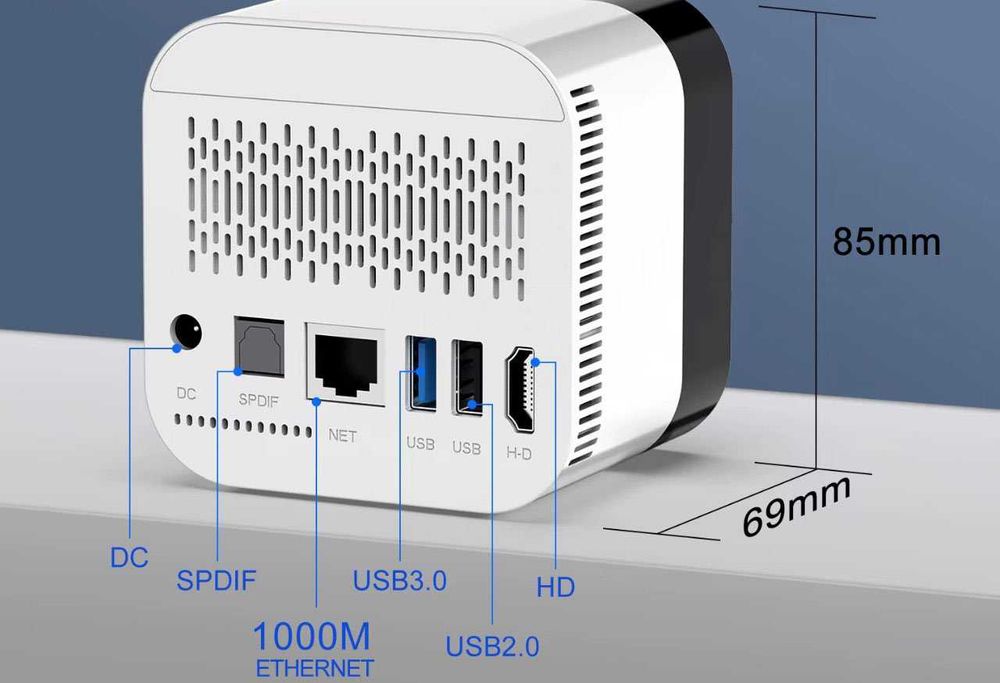 НОВ 8-Ядрен TV Box H96 MAX H728 | Wi-Fi 6 | Android TV 14 | Смарт ТВ