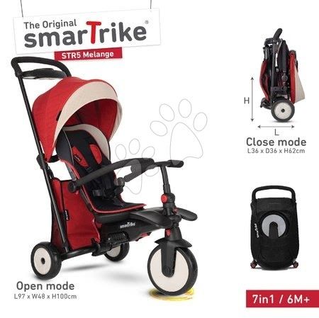 Tricicletă pliabilă smarTfold 7în1 Stroller Melange smarTrike 500
