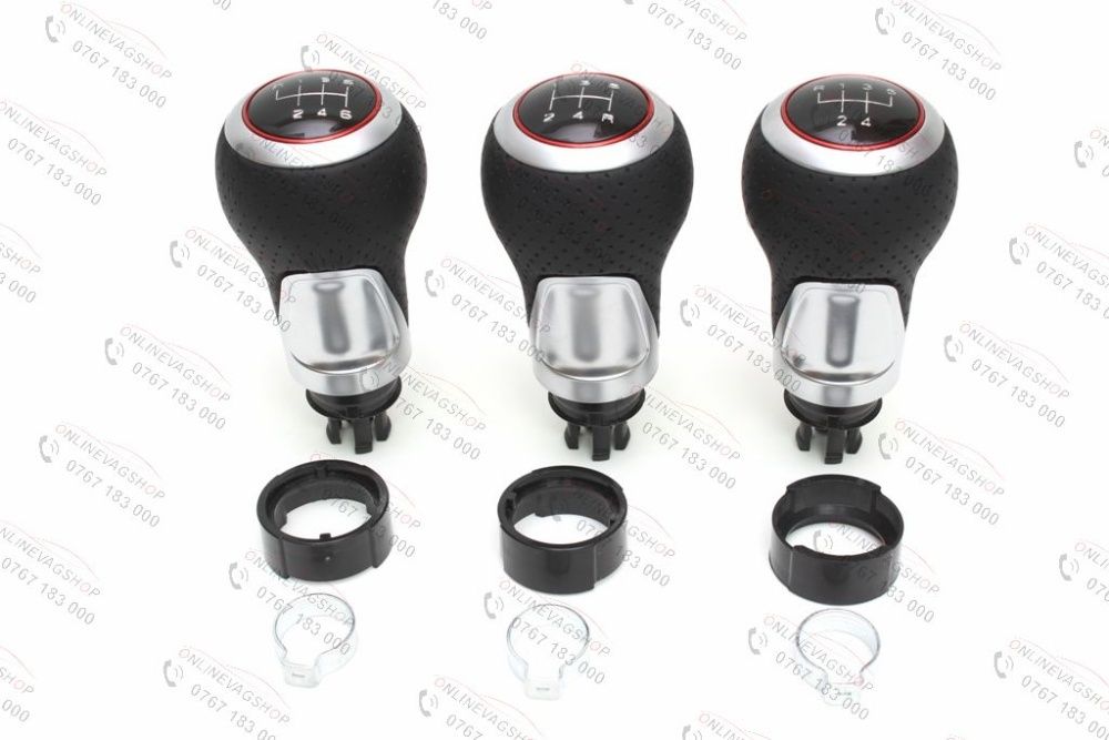 Nuca schimbator piele perforata S-line pt Audi A4 B8/A5/A6/Q5 5/6 vite