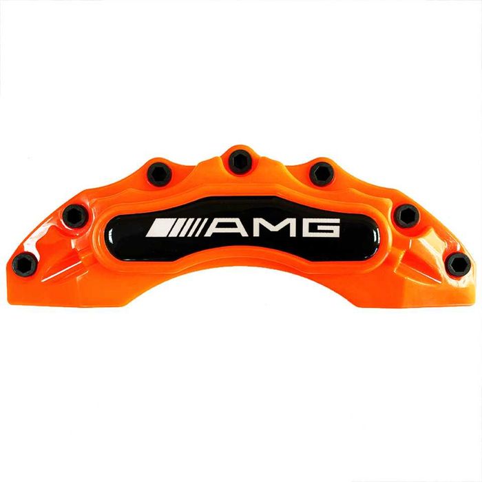 Капаци за спирачни апарати AMG MERCEDES оранжеви  флуоресцентни 4 броя